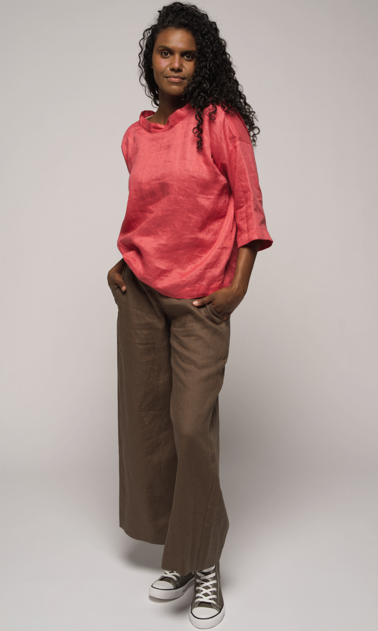 Alira Pant Khaki Linen