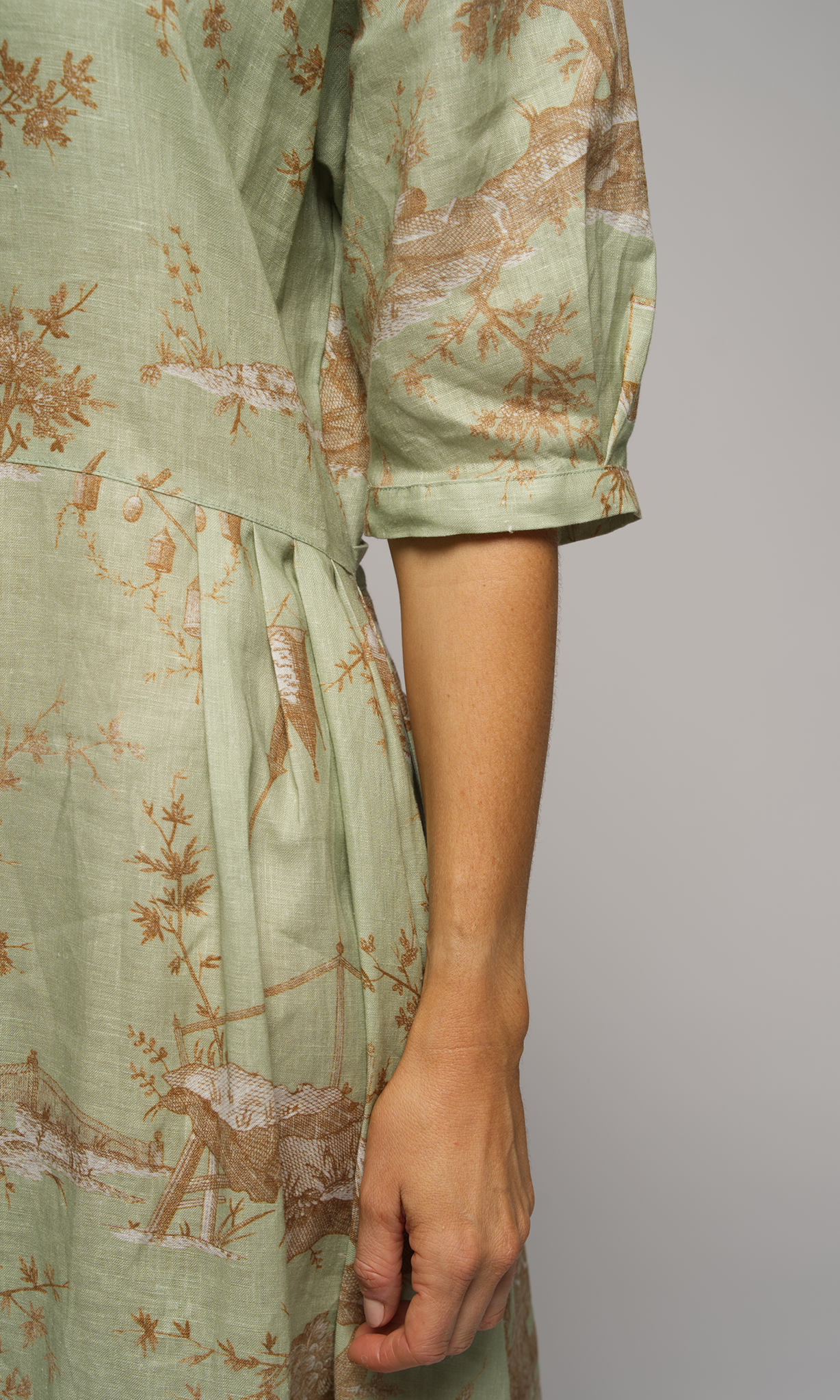Toile Dress Green
