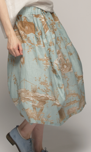 Toile Skirt Blue